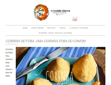 Tablet Screenshot of cozinhasincera.com